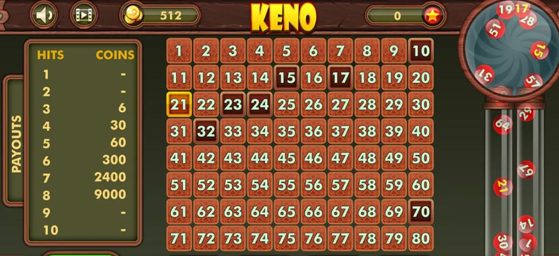 How to play Keno online How to play Keno