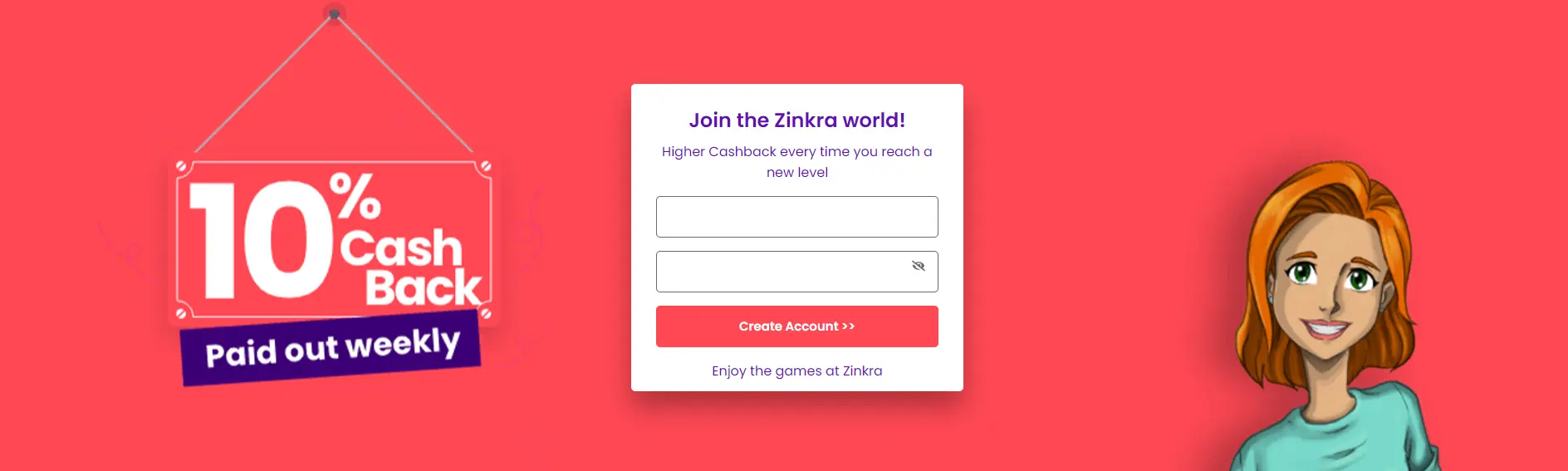 Zinkra casino account Zinkra